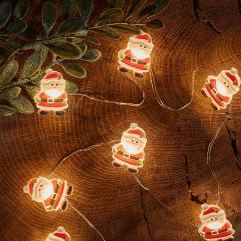 Three Kings String Lights Christmas Three Santa String Lights 20pc