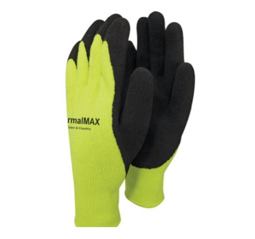 Town & Country Gardening Gloves Town & Country Gloves Neon Thermal Latex Max Grip Medium