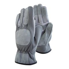 Town & Country Gardening Gloves Town & Country Leather Flexi Rigger Grey Large