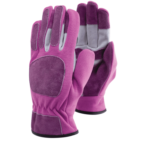 Town & Country Gardening Gloves Town & Country Leather Flexi Rigger Pink Small