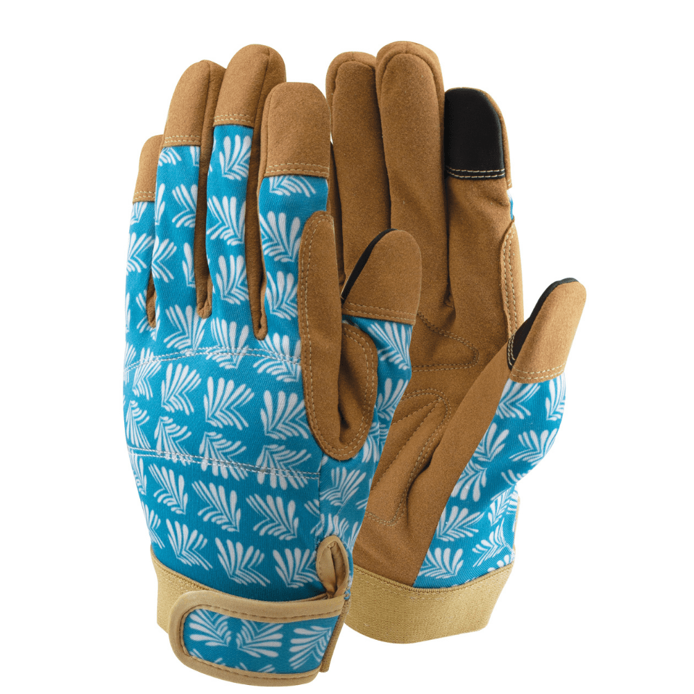 Town & Country Gardening Gloves Town & Country Lux-Fit Synthetic Leather Blue Medium