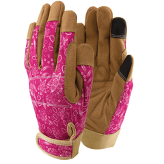 Town & Country Gardening Gloves Town & Country Lux-Fit Synthetic Leather Pink Small