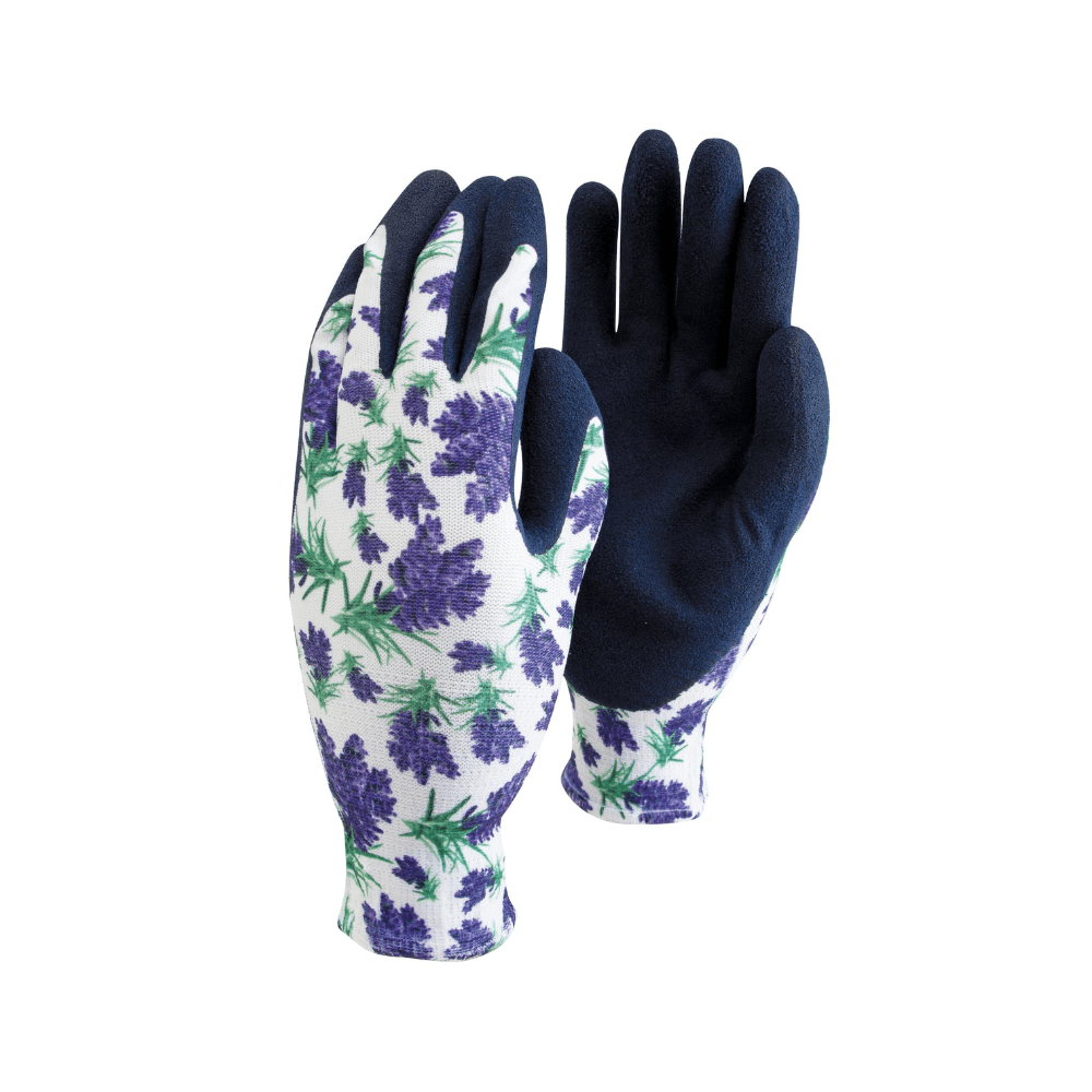 Town & Country Gardening Gloves Town & Country Mastergrip Patterns Lavender Gloves Medium