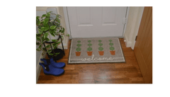 Town & Country Door Mat Town & Country Rubber Beige Topiary Eco Mat