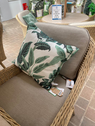 Trowell Garden Living Antigua 6 Seat High Dining Set with Parasol with Parasol and Base