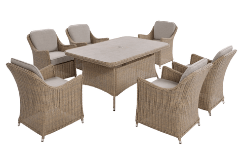 Trowell Garden Living Garden Furniture Set Trowell Garden Living Antigua 6 Seat Rectangular Dining Set