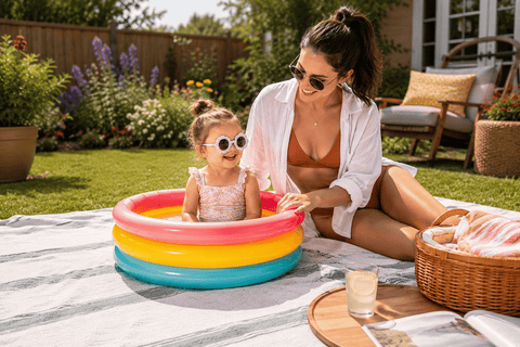Koopman International Children's Pool Trowell Garden Living Baby Pool Sunset Glow 24"