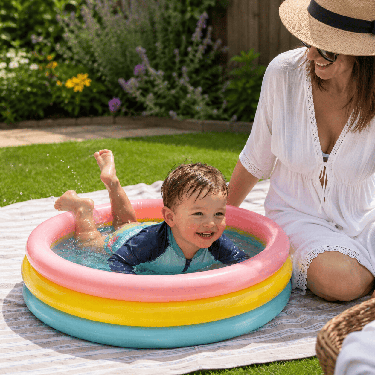 Koopman International Children's Pool Trowell Garden Living Baby Pool Sunset Glow 24"