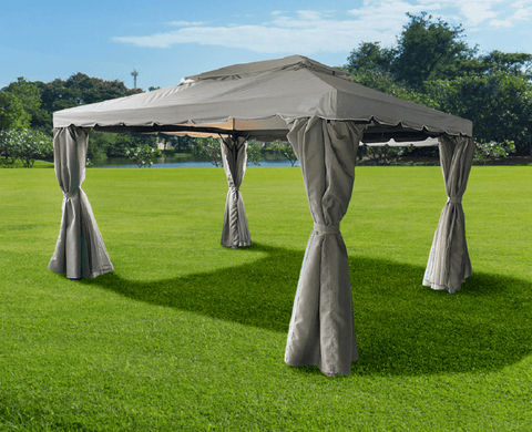 Trowell Garden Living Garden Gazebos Trowell Garden Living Barbados Beige Gazebo 3m x 4m