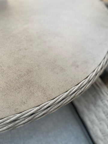 Trowell Garden Living Bermuda 4 Seat Dining Set with Parasol