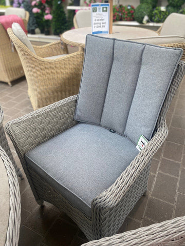 Trowell Garden Living Bermuda 4 Seat Dining Set with Parasol