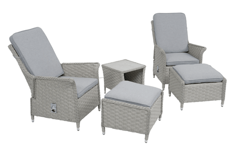 Trowell Garden Living Garden Furniture Set Trowell Garden Living Bermuda 5pc Reclining Lounge Set
