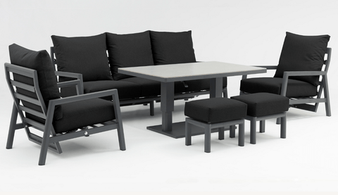 Trowell Garden Living Garden Furniture Set Trowell Garden Living Chicago Reclining 6pc Dining Set