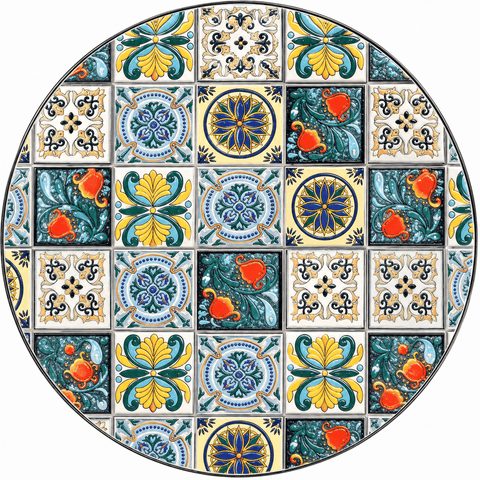 Shatchi Garden Furniture Set Trowell Garden Living Mosaic Bistro Set - Lisbon