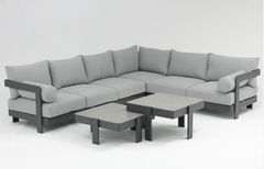 Trowell Garden Living Garden Furniture Trowell Garden Living Orlando Corner Lounge Set Grey