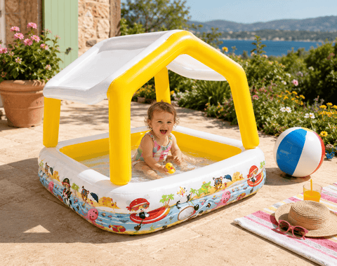 Koopman International Children's Pool Trowell Garden Living Paddling Pool with Canopy