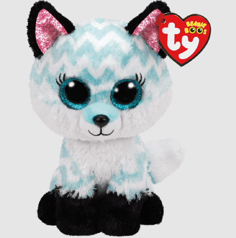 TY Plush Toys TY Atlas Aqua Fox Beanie Boo