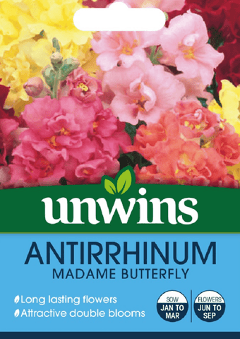 Unwins Seeds Unwins Antirrhinum Madame Butterfly Seeds