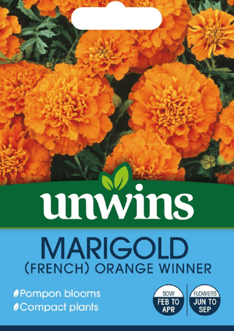 Unwins Seeds Unwins French Marigold Orange Winner Seeds
