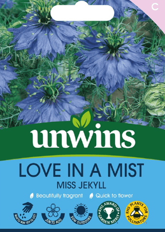 Unwins Seeds Unwins Love In A Mist Miss Jekyll Seeds