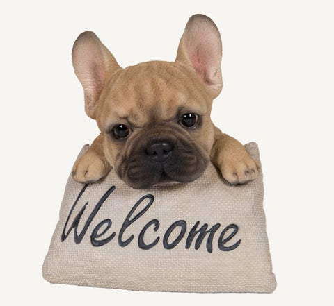 Vivid Arts Indoor & Outdoor Ornaments Vivid Arts Pet Pal French Bulldog Puppy Welcome