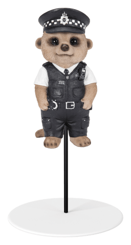 Vivid Arts Indoor & Outdoor Ornaments Vivid Arts Plant Pal Baby Meerkat Policeman