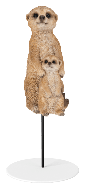 Vivid Arts Indoor & Outdoor Ornaments Vivid Arts Plant Pal Mother and Baby Meerkat