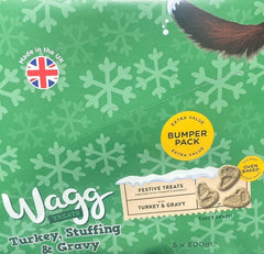 Wagg Foods Dog Treats Wagg Dog Treats Turkey, Stuffing and Gravy 500g