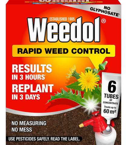 Weedol Weed Control Weedol Rootkill Plus Liquid Concentrate 6 Tubes 180m2