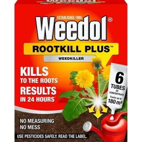 Weedol Weed Control Weedol Rootkill Plus Liquid Concentrate 6 Tubes 180m2