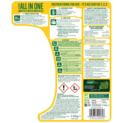 Westland Horticulture Lawn Feed & Weed Westland Aftercut All In One 80m² Spreader