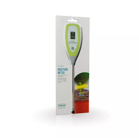 Westland Digital Moisture Meter — packaging and contents including batteries, cleaning pad and guide