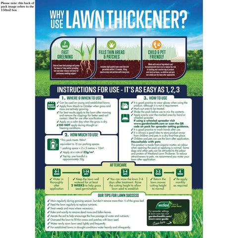 Westland Horticulture Lawn Thickener Westland Lawn Thickener 150m² Box