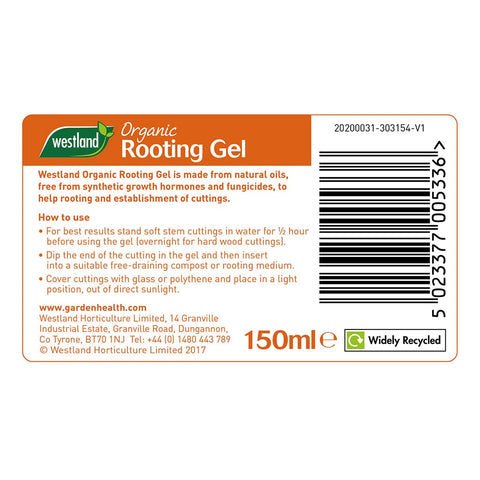 Westland Horticulture Rooting Powder & Gel Westland Organic Rooting Gel 150ml