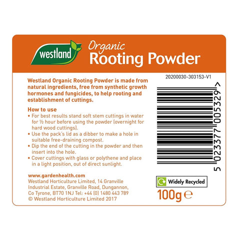 Westland Horticulture Rooting Powder & Gel Westland Organic Rooting Powder 100g