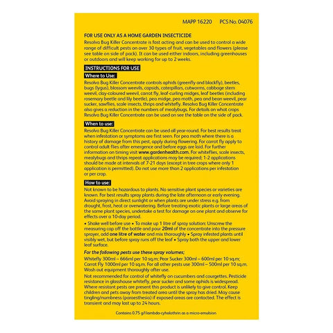 Resolva Bug Control Westland Resolva Bug Killer Concentrate 250ml