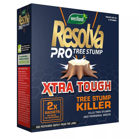 Resolva Weed Control Westland Resolva Pro Xtra Tough Tree Stump Killer Liquid Sachets 2 x 100ml