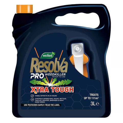Resolva Weed Control Westland Resolva Pro Xtra Tough Weedkiller Ready to Use 3 Litres