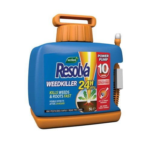 Resolva Weed Control Westland Resolva Weedkiller Xpress Ready to Use Power Pump 5 Litres