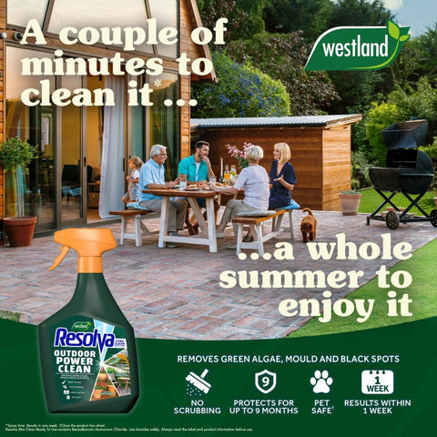 Resolva Garden Cleaning Westland Resolva Xtra Clean Ready to Use Patio Power Clean 1L