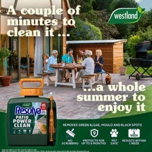 Resolva Garden Cleaning Westland Resolva Xtra Clean Ready to Use Patio Power Clean Power Pump 5L