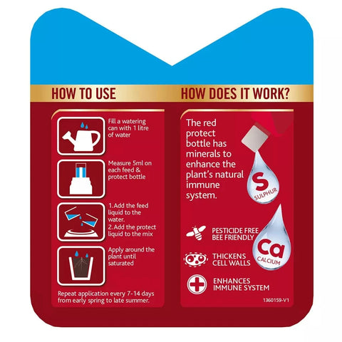 Westland Horticulture Rose Feed Westland Rose 2 in 1 Feed & Protect 2 x 500ml