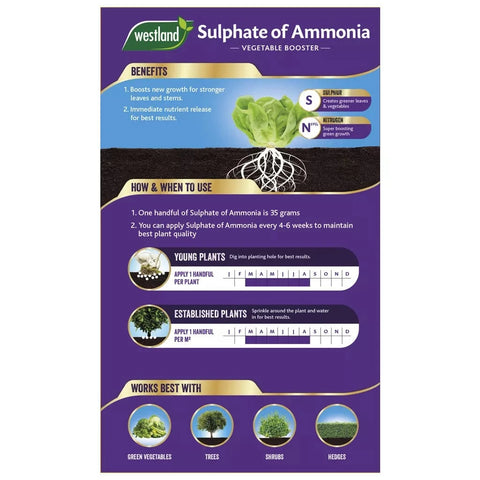 Westland Horticulture Sulphate of Ammonia Westland Sulphate of Ammonia 1.5kg