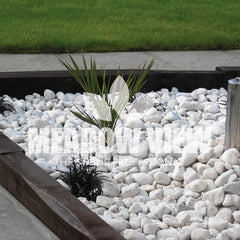 Meadow View Landscaping White Cobbles 40-90mm