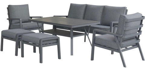 Woodlodge Garden Furniture Set Woodlodge Richmond 6pc Casual Lounge Set Grey