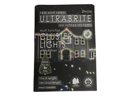 Woodlodge String Lights Christmas Woodlodge Ultra Bright Cluster LED Lights - 1320, Multicolour