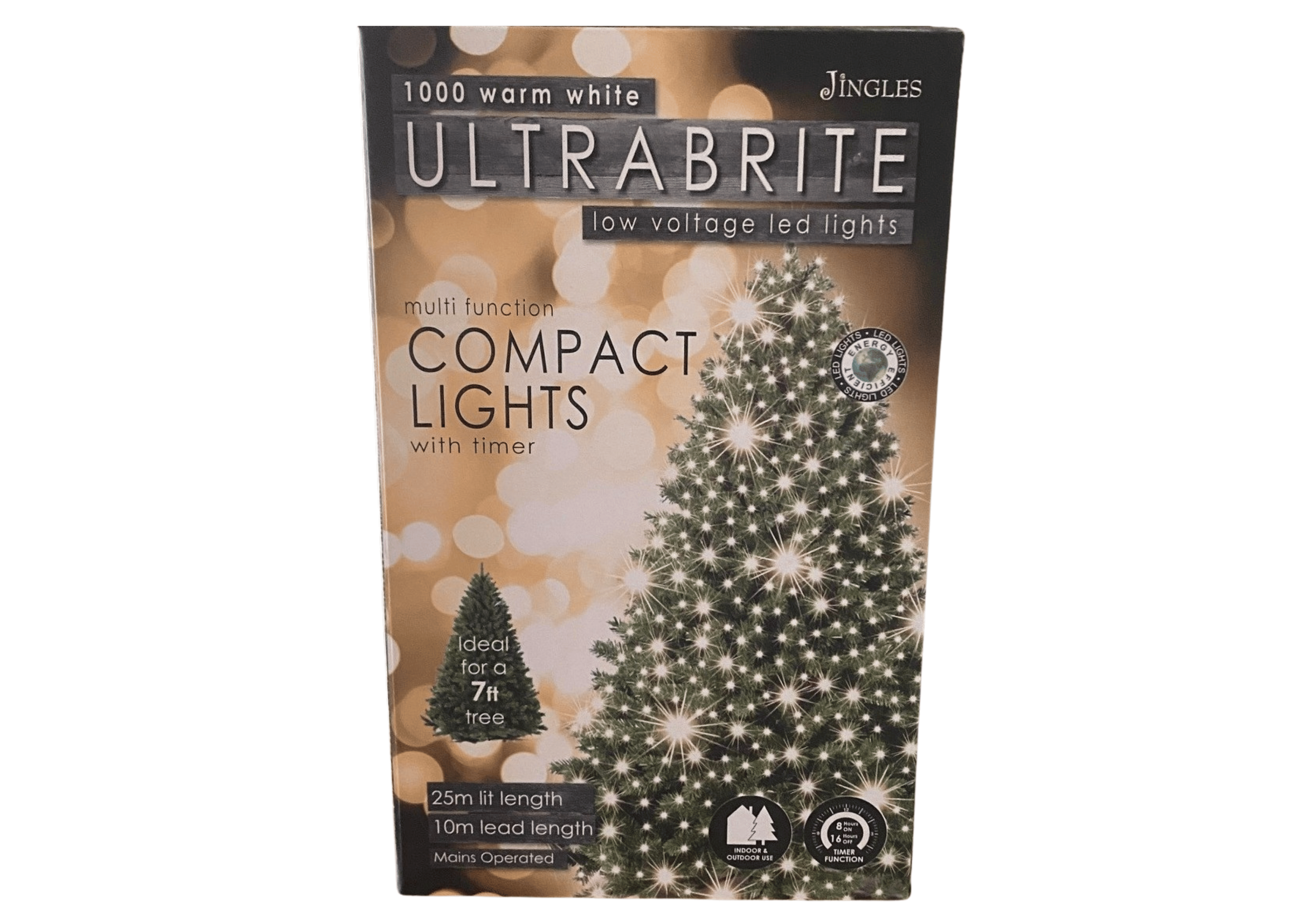 Woodlodge String Lights Christmas Woodlodge Ultra Bright Compact LED Lights - 1000, Warm White