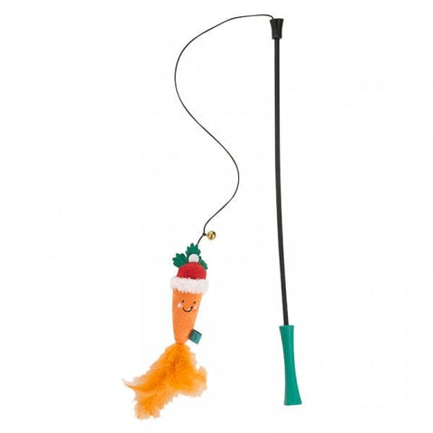Zoon Cat Toys Zoon Christmas Nip-It Santa Carrot Tickle Stick