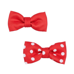Zoon Pet Accessories Zoon Dog Beau Tie Red Polka 2pc