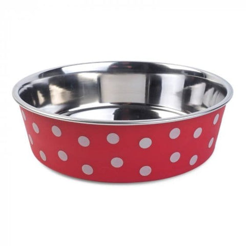 Zoon Pet Home Products Zoon Polka Pet Bowl Red 17cm